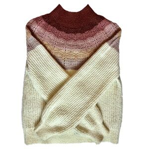 Maurice’s Ombre Mock Neck Bubble Sleeve Turtleneck